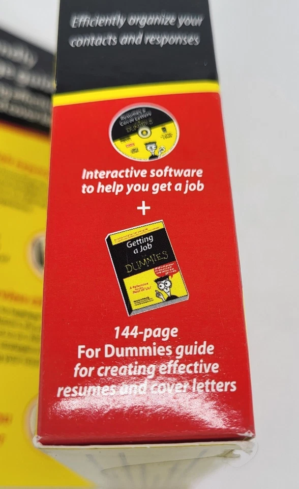 Resumes & Cover Letters for Dummies CD ROM & 144 page reference guide New Sealed - Image 4 of 4