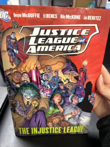 JUSTICE LEAGUE OF AMERICA: THE INJUSTICE LEAGUE Dc Comics Hardcover 🔥 - Picture 1 of 2