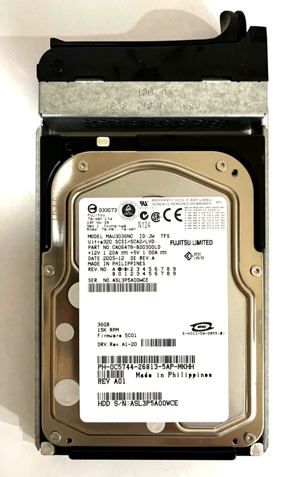 Dell Fujitsu MAU3036NC 36.7GB 15000 RPM 8MB Cache SCSI Ultra320 80pin 3.5" HDD - Image 3 of 4