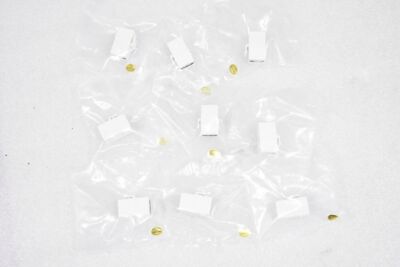 MONOPRICE 6852 KEYSTONE JACK: HDMI, WHITE, PLASTIC, COUPLER, (LOT OF 9)