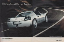 Opel Speedster - Reklame Werbeanzeige Original-Werbung 2001 (1)