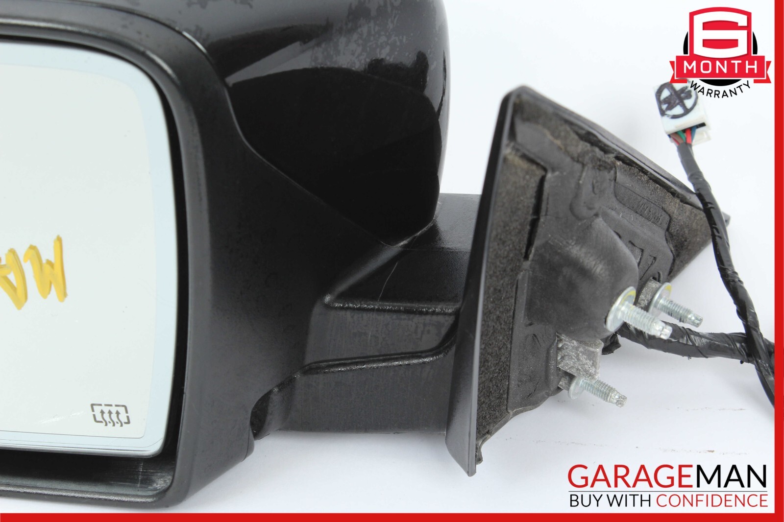 14-17 Maserati Ghibli Front Left Driver Side Mirror Door Rear View Black OEM