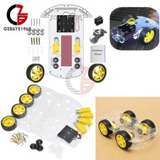 2WD 3-Wheel 4WD 4-Wheel Robot Smart Car Chassis With Speed Encoder For Arduino