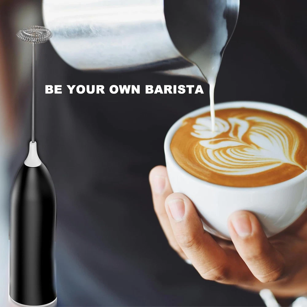 Milk Frother Rechargeable, Handheld Milk Frother, Electric Whisk Beater Foam Mak