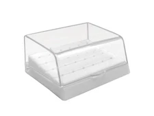 Dental Plastic Diamond 24 Holes High Speed Bur Holder Burs Block Case Box