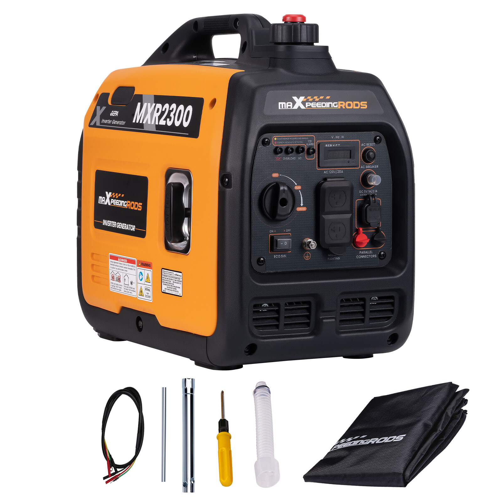 2300 W Inverter Generator Portable Gas Powered Super Quiet 4-Stroke For Camping