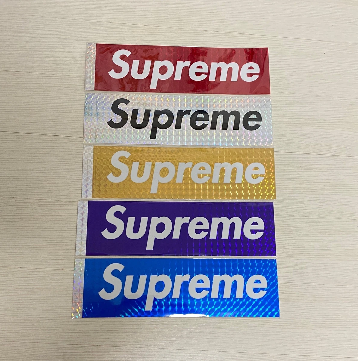 Supreme holographic box logo sticker set rare | eBay