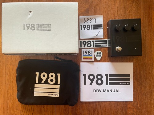 1981 Inventions DRV Black (Blackout) Distortion Guitar Pedal 2022