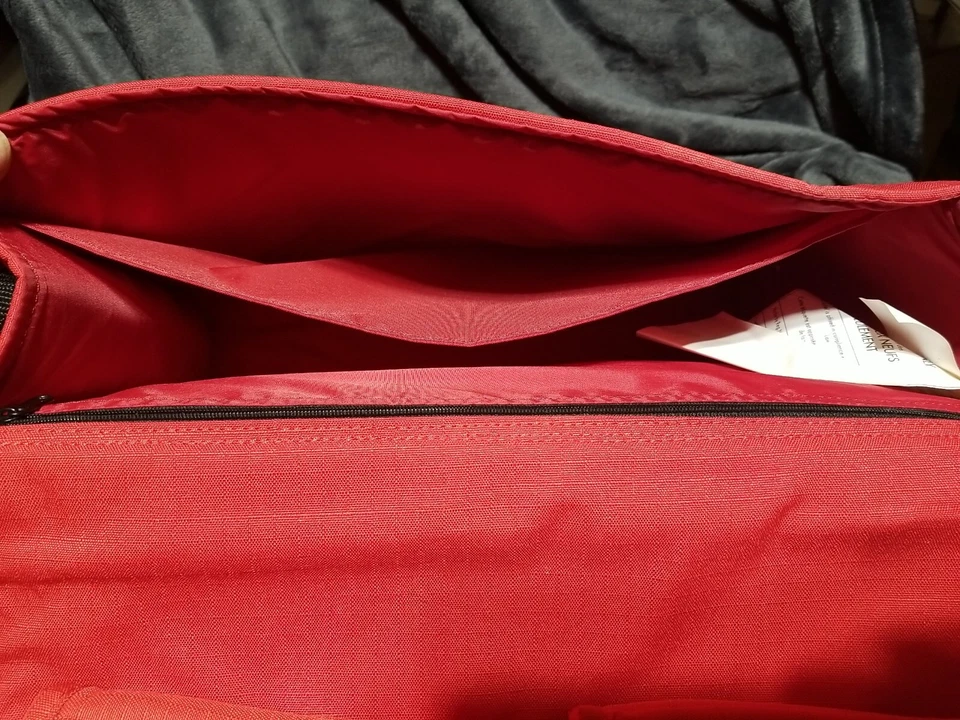 NUEVO IKEA "SET" ROJO NYLON BOLSA MENSAJERO PORTÁTIL Foto 4 de 4
