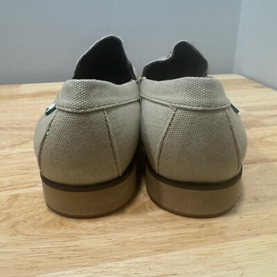 Hitchcock Shoes Mens 10.5 Wide Tan Canvas Yoshi Slip On | eBay display picture 2