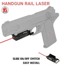 Red Dot Laser Sight for Pistol Handgun Ambi w/ Picatinny Rail Mount - US SELLER