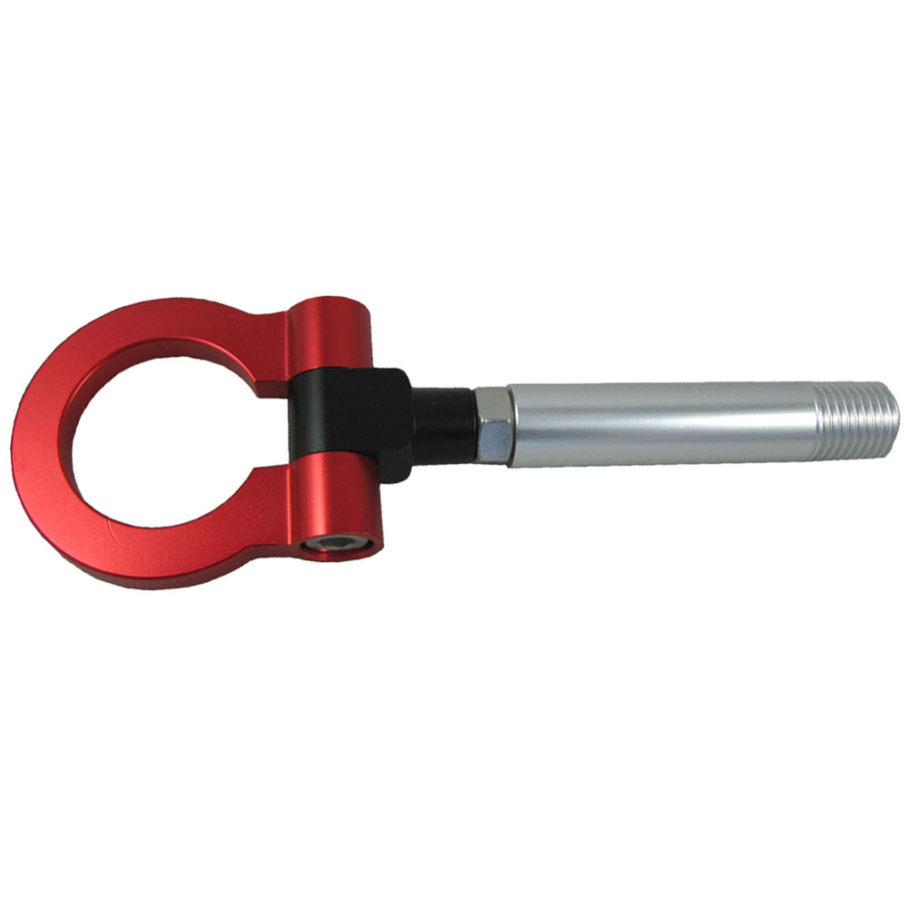 Red JDM Folding Screw on Type Aluminum Front Rear Tow Hook for Nissan