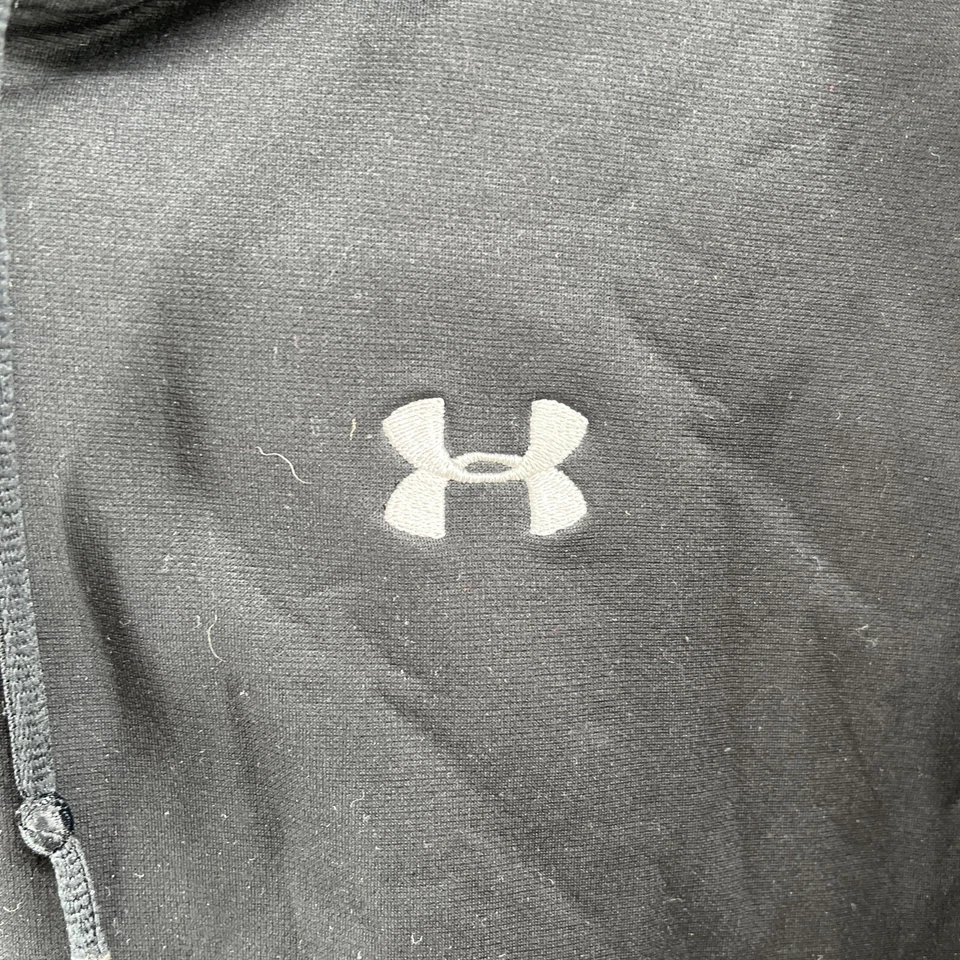Under Armour Jacket Youth XL Black Full Zip Hooded Hoodie Sweatshirt - Image 4 of 4