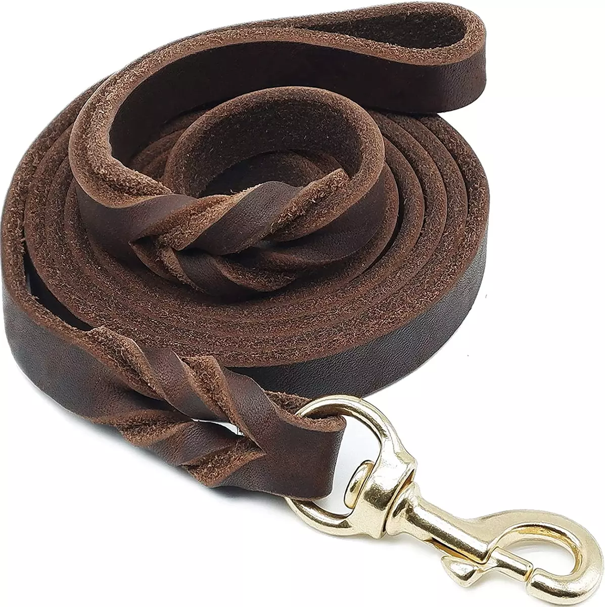 8 foot 2025 leather dog leash