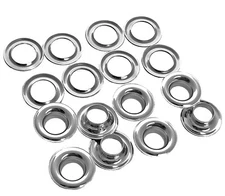 8pc. Nickel-plated Grommets & Washers #5 Size (9/16" opening)