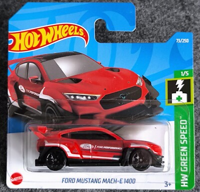 Ford Mustang Mach-E 1400 - Hot Wheels 2022 - Green Speed - Neu Ovp
