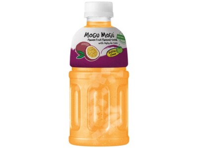 Mogu Mogu Passionsfrucht (1,99  inkl. 0,25  Pfand) Getränk 320ml Nata de Coco