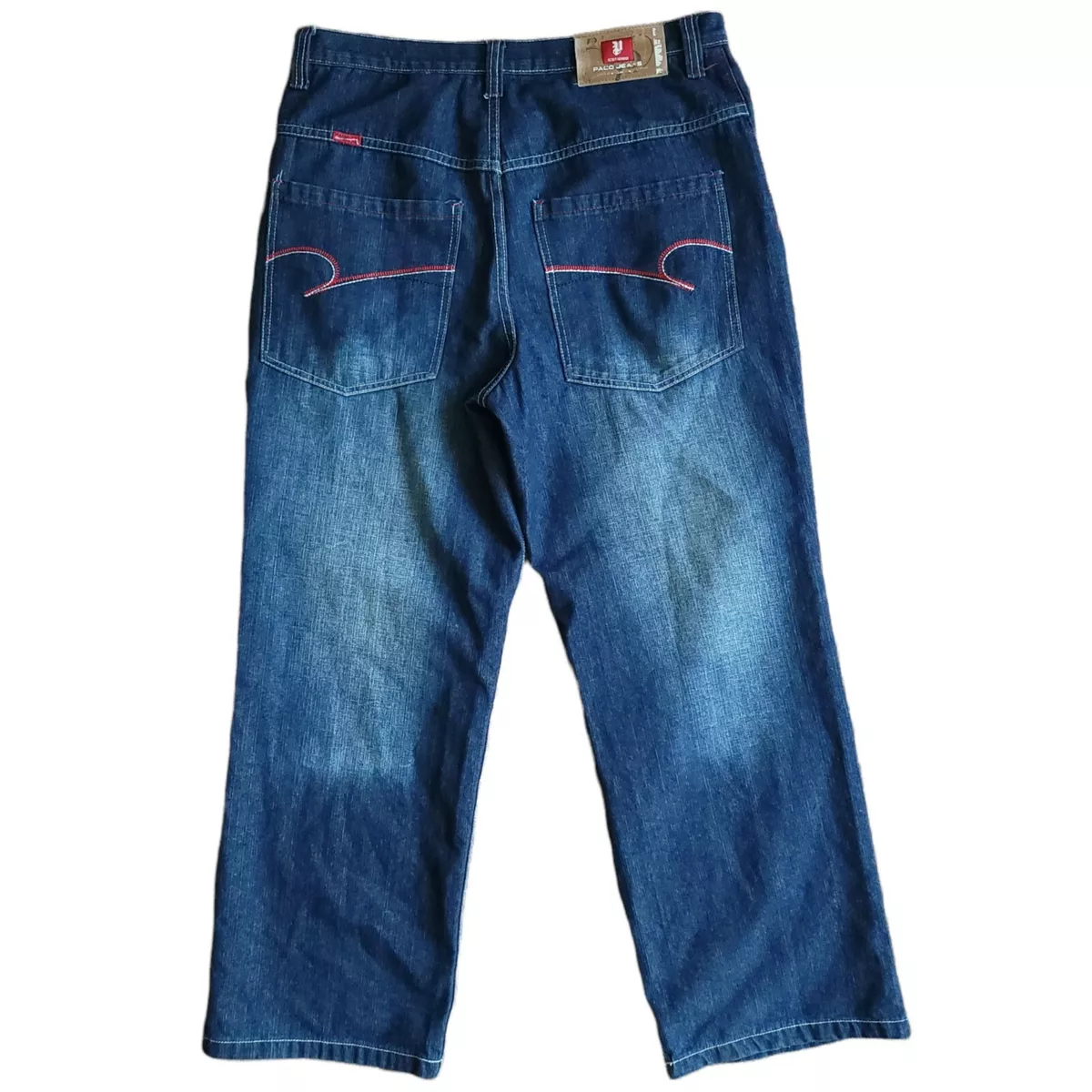 Paco Jeans Mens Classic Denim Blue Wash Pants Baggy Relaxed Size 38 Vintage 90s