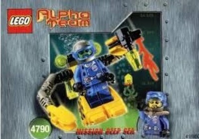   LEGO 4790 AT Deep Sea Robot ALPHA TEAM Mission Deep Sea Set mit Bauanleitung