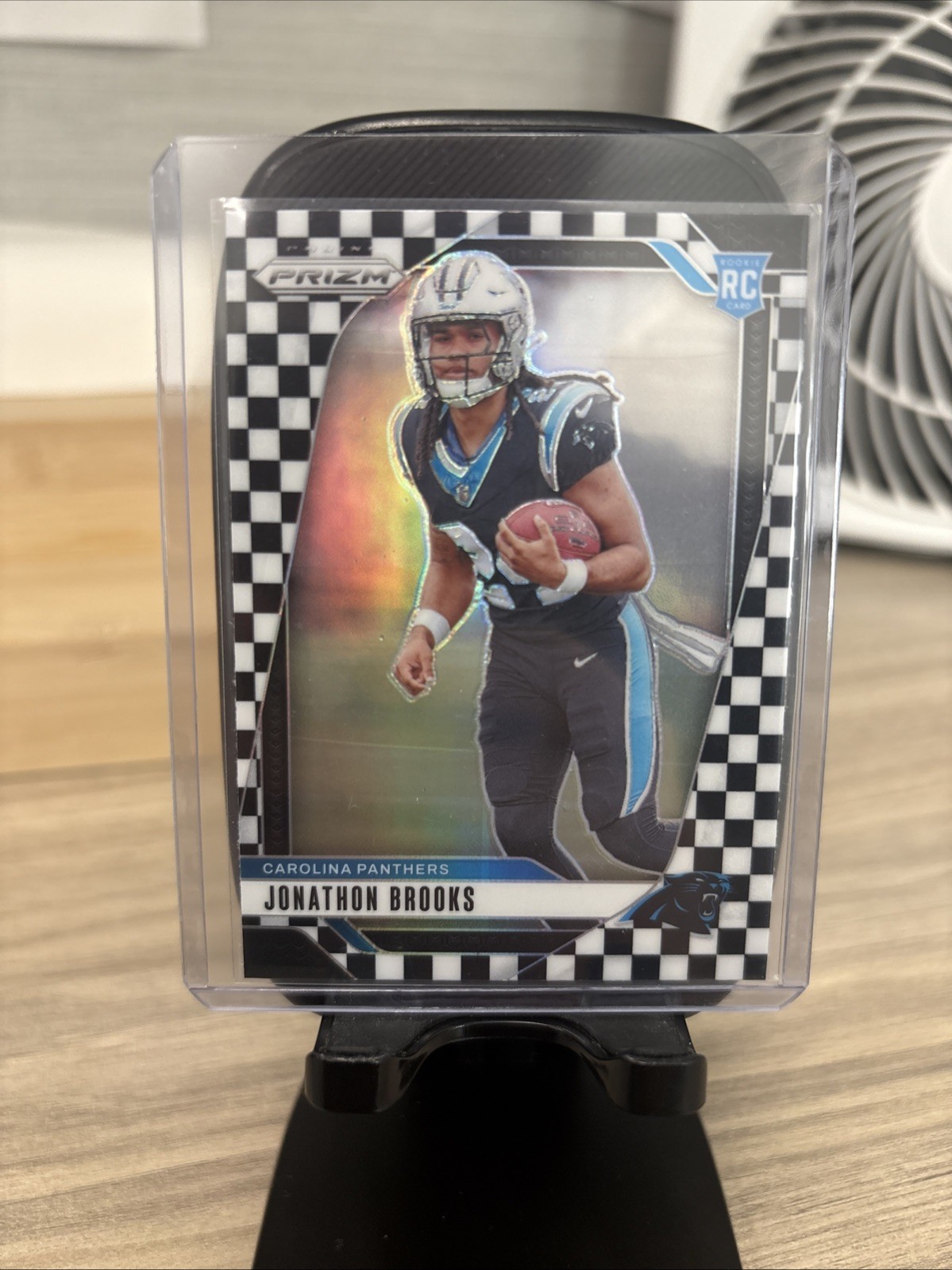 2024 Panini Prizm Rookies Jonathon Brooks #357 Black & White Checker Prizm (RC)