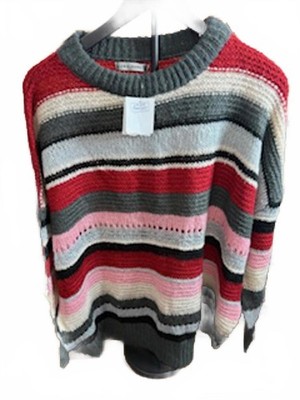 Cozy Striped Knit Sweater by Gloria Jeans - Size L