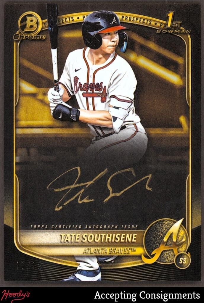 2025 Bowman Chrome Draft Gold Ink #CPATS Tate Southisene 1st Rookie AUTO 12/15