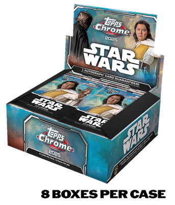 未開封品 スターウォーズtopps Chrome バリューBOX 2025 TOPPS CHROME STAR WARS HOBBY 8-BOX CASE (8 AUTOs) Brand New