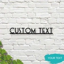  Custom Metal Wall Plaque Personalized House Sign, Indoor/Outdoor Decor