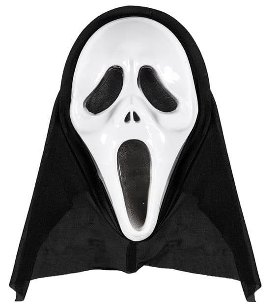 Halloween Screaming Ghost Hooded Mask