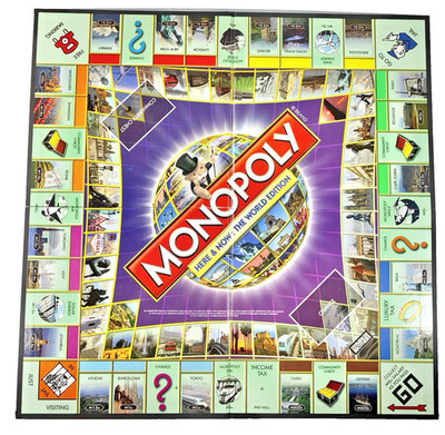 Monopoly Here & Now World Edition Replacement Game Board Only