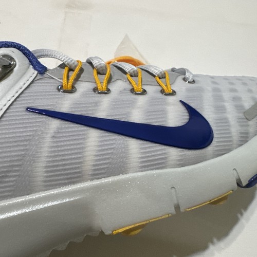Nike Free Golf Pure Platinum Wolf Grey HQ3131-002 Men's Size 10 Yellow Lakers - Picture 19 of 24