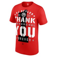 AJ Styles Phenomenal One Forever WWE T-SHIRT 2026 A.J Since 1999 S-5XL Thank you