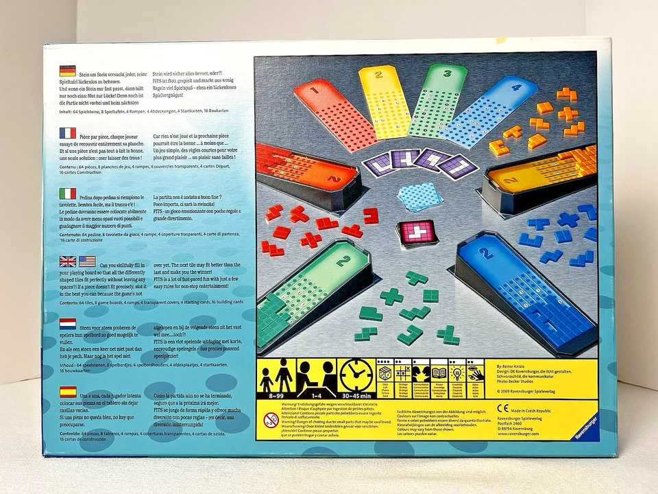 FITS: Fill in the Spaces! game - Reiner Knizia, 2009 Ravensburger, COMPLETE VG - Image 3 of 4