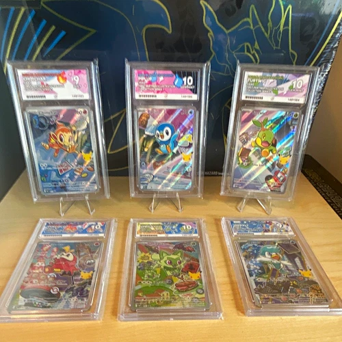 Pokémon TCG First partner Illustration 6 Ace graded cards 4 10s 2 9s