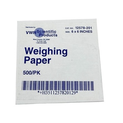 VWR 12578-201 6x6 Inches Weighing Paper 500PK