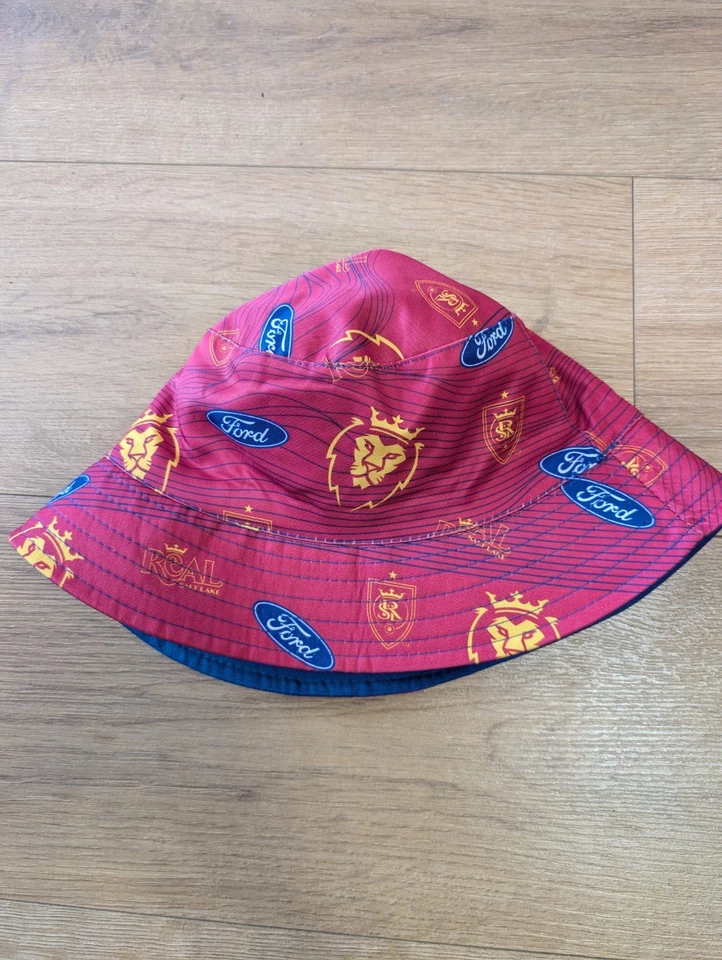 REAL SALT LAKE RSL Reversible Bucket hat Red MLS soccer Ford Promo - Image 4 of 4