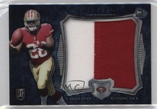 2014 Bowman Sterling Rookie Blue Wave Refractor Carlos Hyde Jumbo Patch 0c6