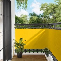Balkonsichtschutz 100 X 800 Cm Oxford-Stoff Rechteckig Gelb