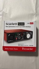 Focusrite Scarlett Solo 2nd Gen 2-in/2-out US...