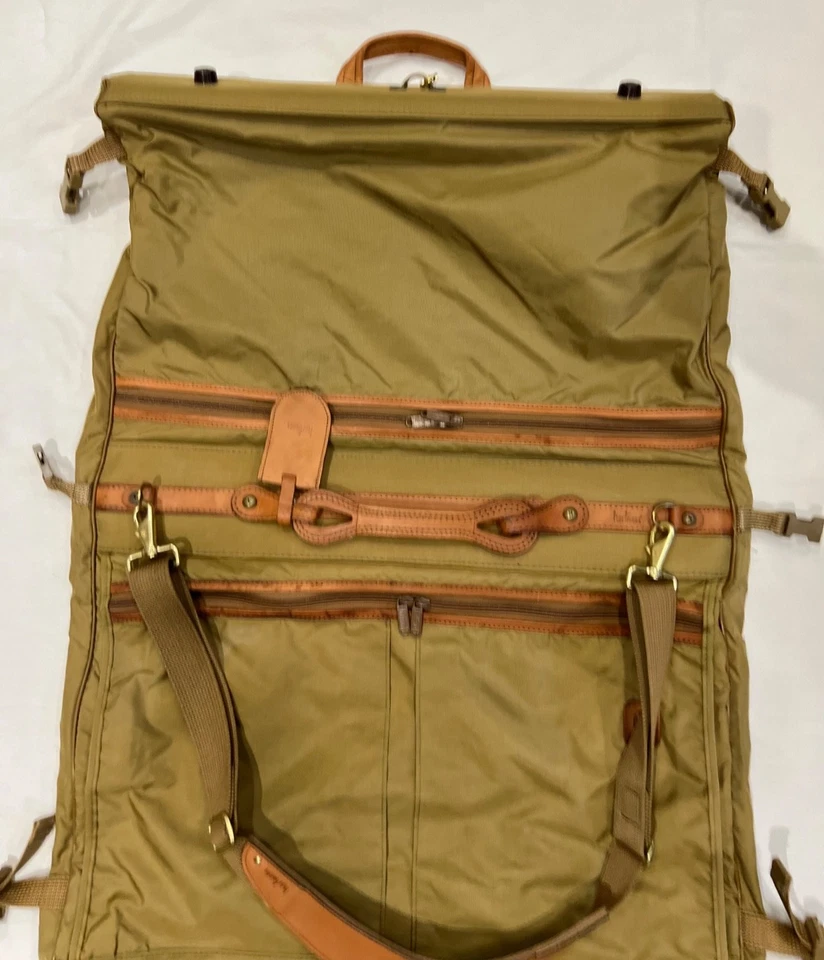 Hartmann Intensity 22” Garment Bag Coffee Ballistic Nylon w/ Leather Trim - Nice - Image 4 of 4