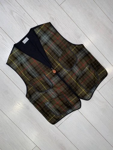 Paul Smith Mainline Mens Vintage Wool Tartan Check Vest Waistcoat Hunting Size L image 3