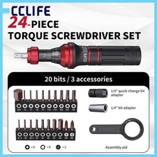 Drehmomentschraubendreher Set  1/4 Zoll  einstellbar 1&ndash;6 Nm, mechanisch