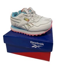 Girls Reebok Royal Classic Jogger Irridescent Stripes Size 9C Elastic Laces