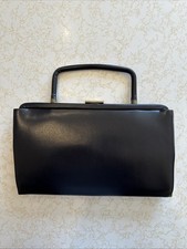 Vintage Navy Blue Evening Convertible Clutch Bag By Garay