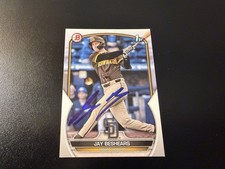 Jay Beshears Signed 2023 Bowman Draft 1st IP Auto Autograph Padres Marlins
