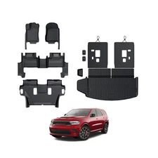 Floor Mats for 2016-2024 2025 Dodge Durango 6-seat, All Weather TPE Cargo Lin...