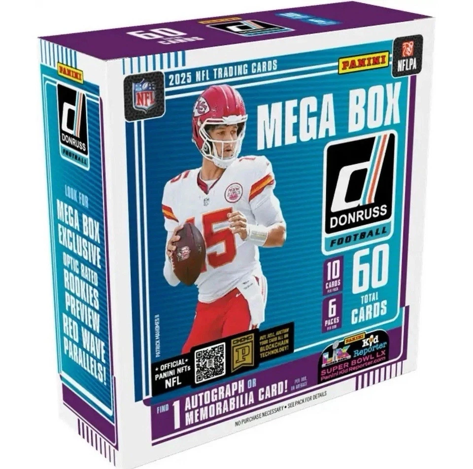 2025 Donruss Football NFL Factory Sealed Mega Box
