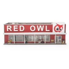 Menards 279-3472 O Scale Red Owl Grocery Store - Lighted / Vent - New in Box