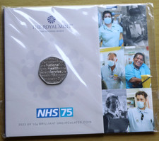 Royal Mint 75 Years of the NHS National Health Service 2023 50p Sealed Coin Pack