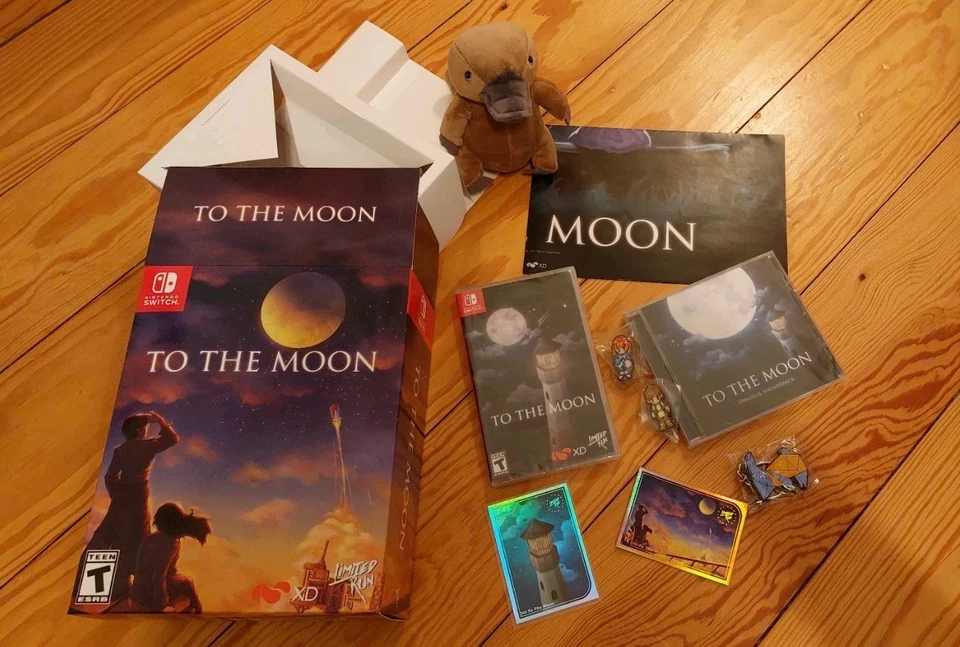 To The Moon Collector's Deluxe Edition Nintendo Switch Limited Run Card Gold